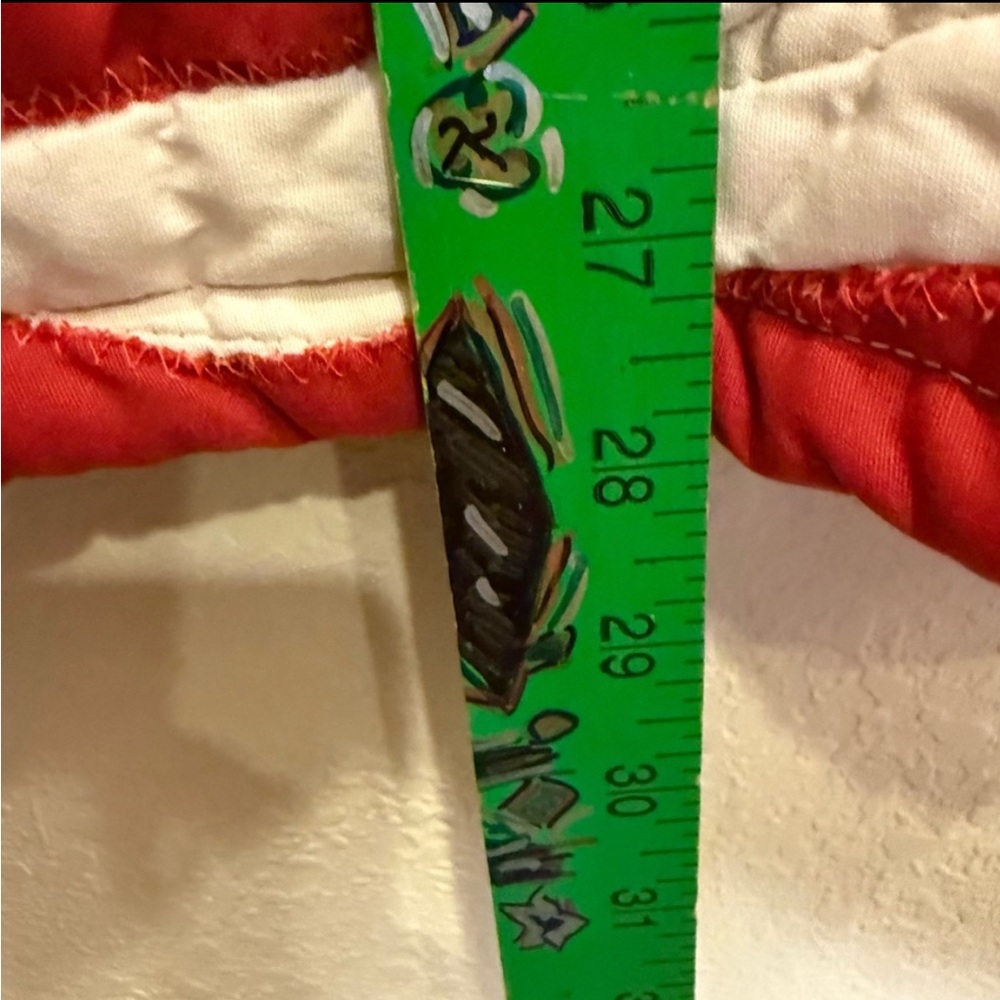 Res Ipsa Aspen OOAK Repurposed Red and White Quilted Jacket sz M - Picture 9 of 9